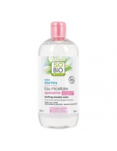 AGUA MICELAR CALMANTE ALOE VERA & ROSAS BIO 500ML SO'BIO