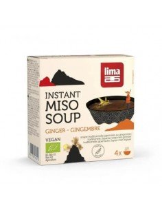 SOPA MISO CON JENGIBRE INSTANT BIO 4X15GR LIMA