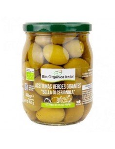 ACEITUNA VERDE GRANDE BIO 550GR BIO ORGANICA ITALIA