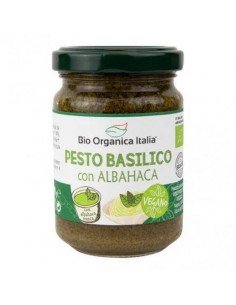 PESTO BASILICO CON ALBAHACA VEGANO BIO 140GR BIO ORGANICA...