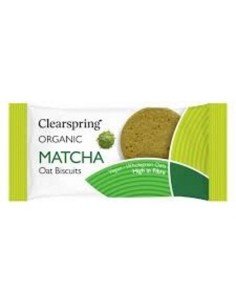 GALLETA AVENA CON MATCHA SIN AZUCAR BIO 40GR CLEARSPRING