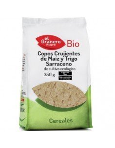 COPOS CRUJIENTES MAIZ Y TRIGO SARRAC BIO 350GR EL GRANERO