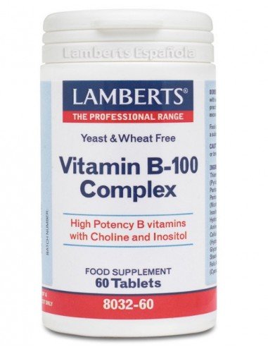 VITAMINA B-100 COMPLEX 60TAB  LAMBERTS