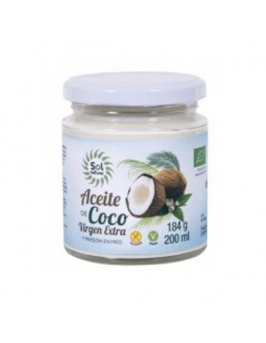 ACEITE COCO VIRGEN EXTRA BIO 200ML SOLNATURAL