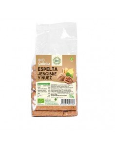GALLETAS ESPELTA JENGIBRE NUEZ BIO 175GR SOLNATURAL