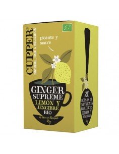 INFUSION LIMON Y JENGIBRE BIO 20BOLSITAS CUPPER