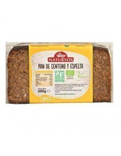 PAN CENTENO ESPELTA BIO 500GR NATURSOY