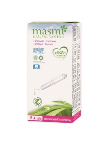 TAMPONES SIN APLICADOR REGULAR 18U MASMI