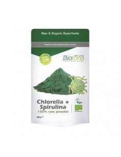 CHLORELLA + ESPIRULINA BIO 200GR BIOTONA